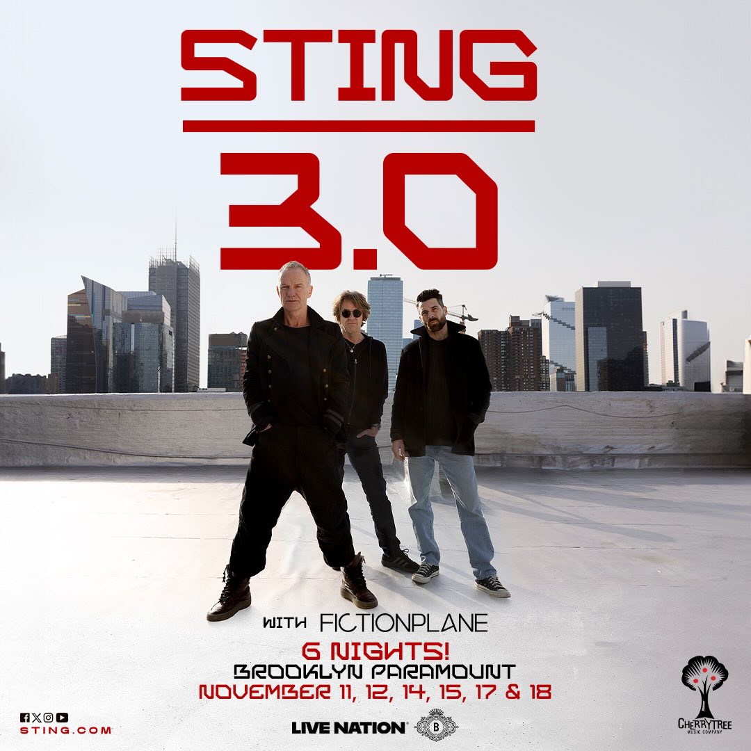 Fiction Plane STING 3.0 Tour Poster 2026